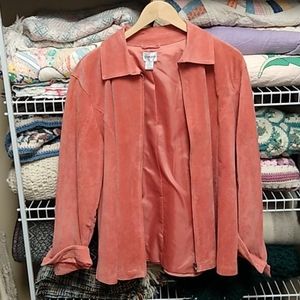 Chico orange suede leather jacket